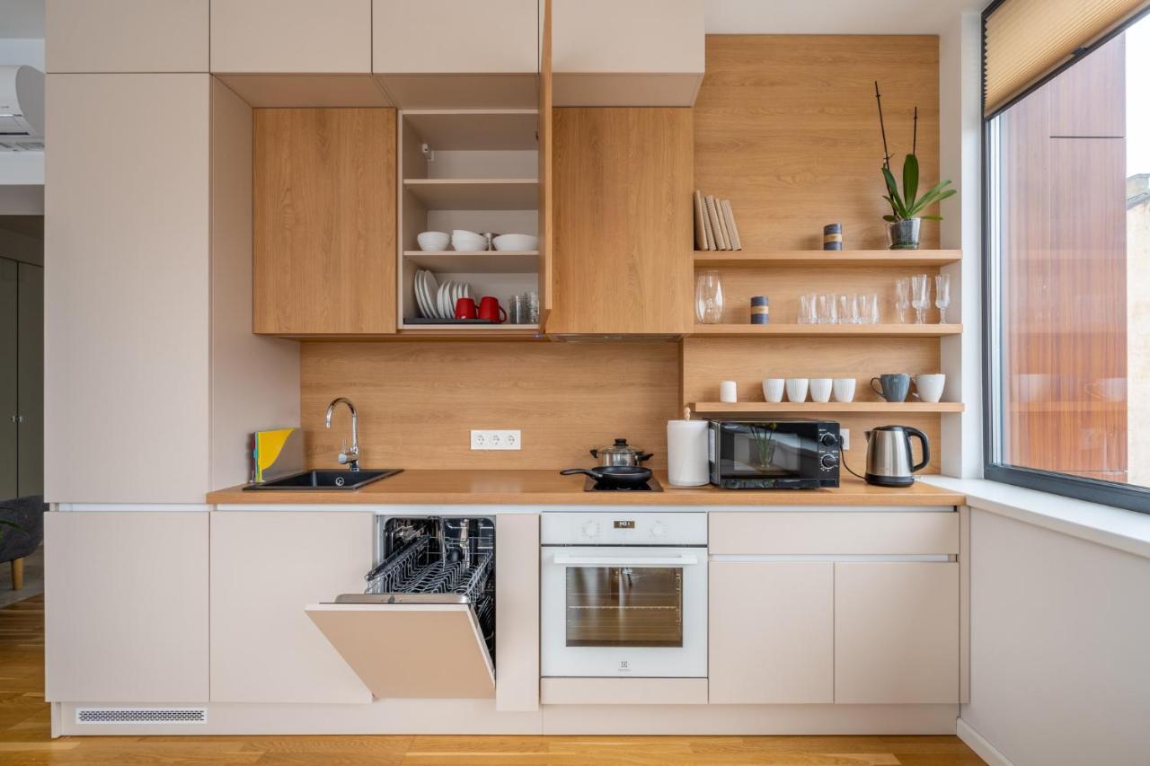 1-Bedroom Penthouse With Underground Parking Riga Esterno foto